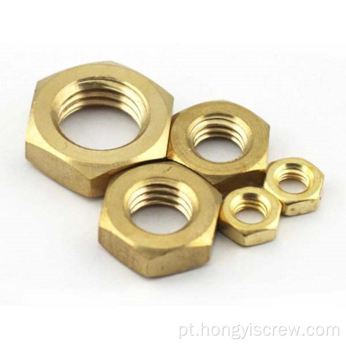 Hot Sale DIN6334 Brass rosqueada longa porca